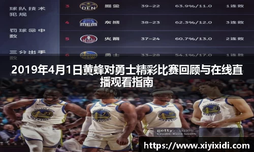 2019年4月1日黄蜂对勇士精彩比赛回顾与在线直播观看指南